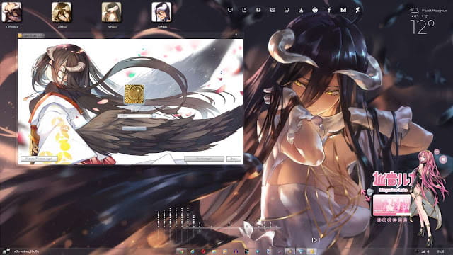 Windows7 萌化电脑主题 Overlord 雅儿贝德