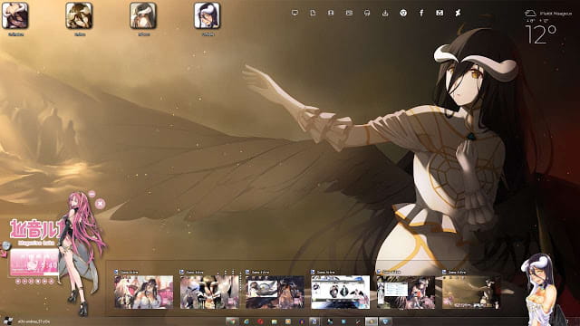 Windows7 萌化电脑主题 Overlord 雅儿贝德