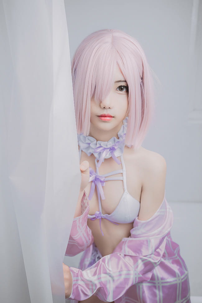 【cos正片】玛修同人泳装