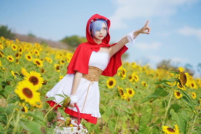 【cos正片】蕾姆小红帽cos