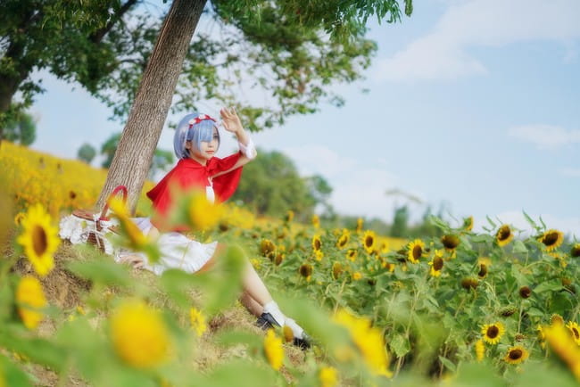 【cos正片】蕾姆小红帽cos