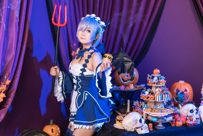  Re:从零开始的异世界生活 蕾姆 万圣节 cosplay
