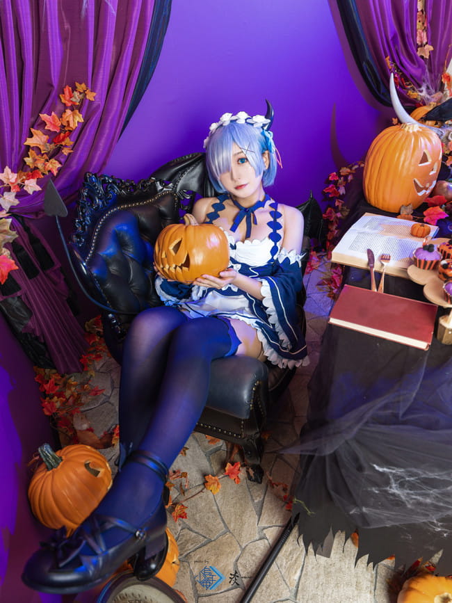  Re:从零开始的异世界生活 蕾姆 万圣节 cosplay