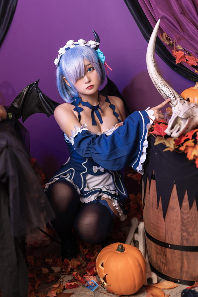  Re:从零开始的异世界生活 蕾姆 万圣节 cosplay