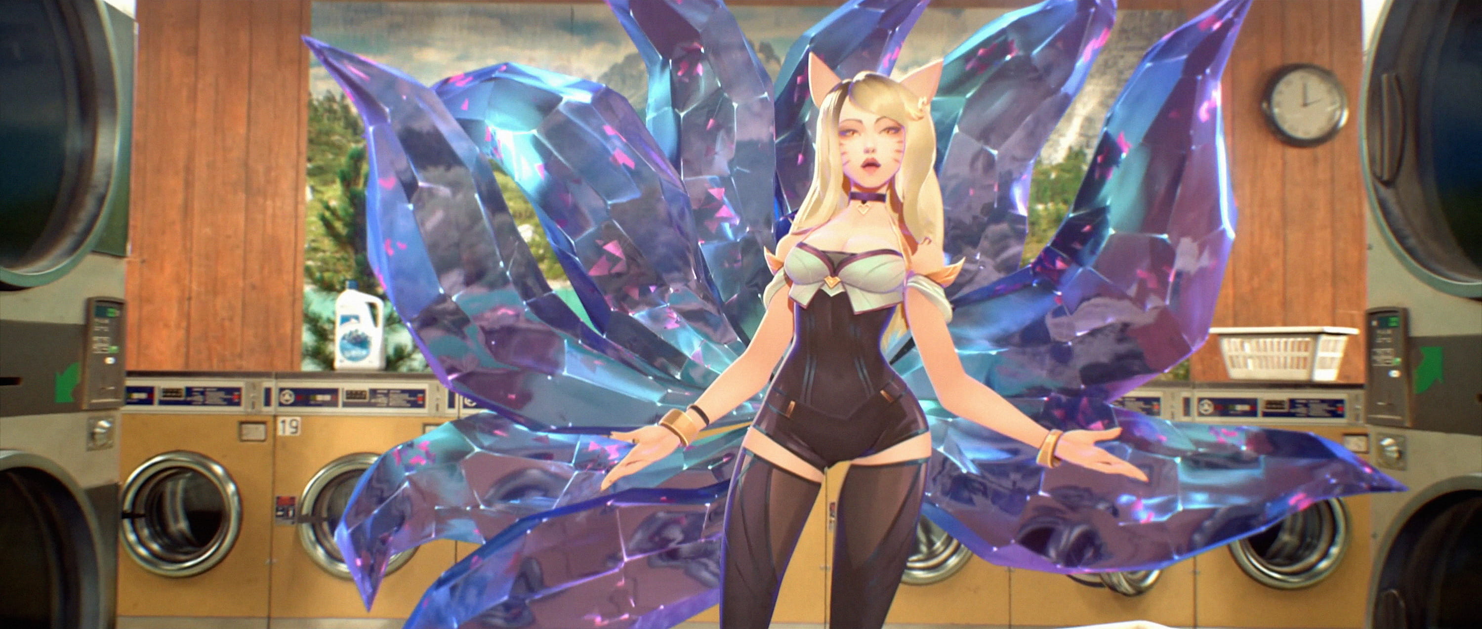 LOL KDA女团S8总决赛现场首秀出道 KDA女团原画壁纸下载(1)