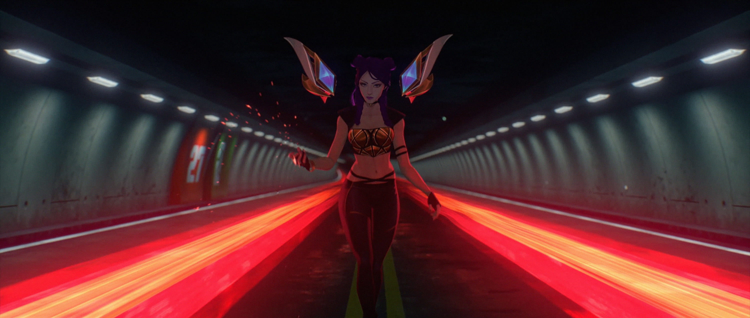 LOL KDA女团S8总决赛现场首秀出道 KDA女团原画壁纸下载(1)