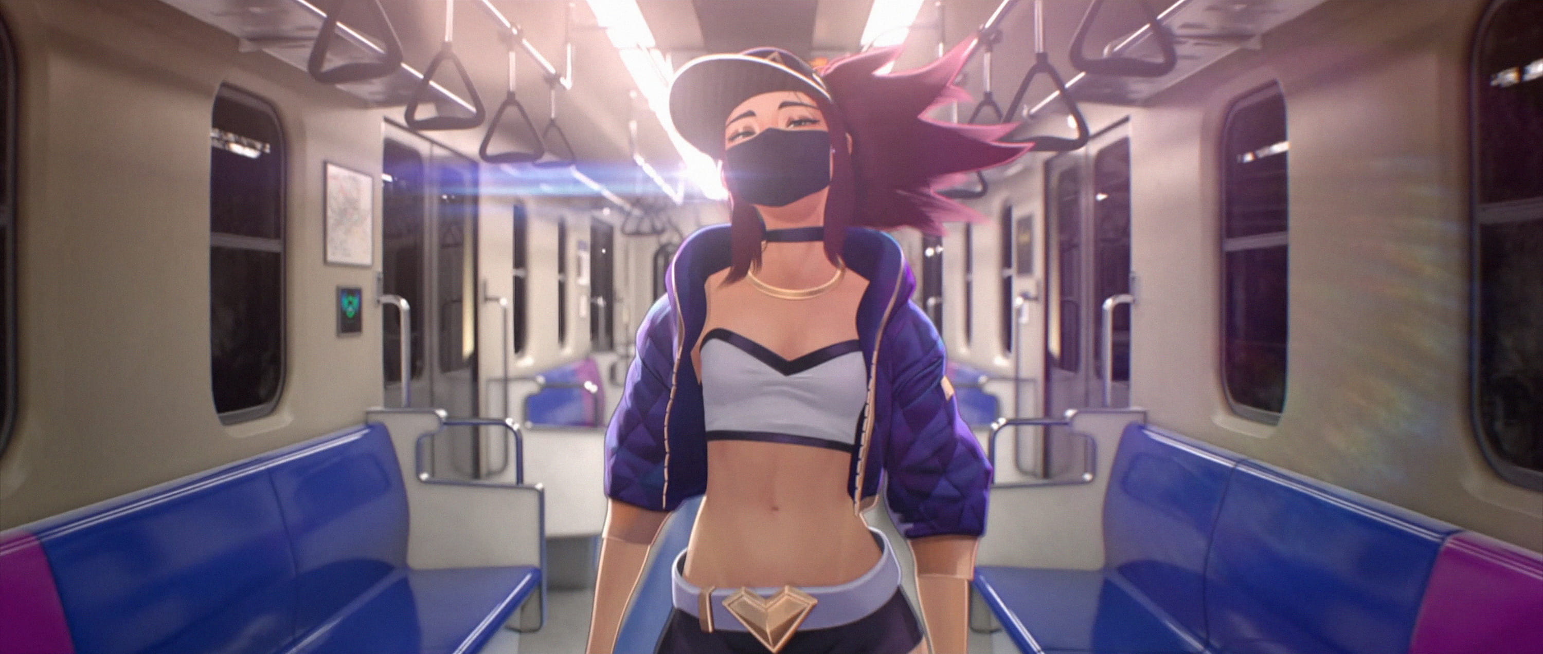 LOL KDA女团S8总决赛现场首秀出道 KDA女团原画壁纸下载(1)