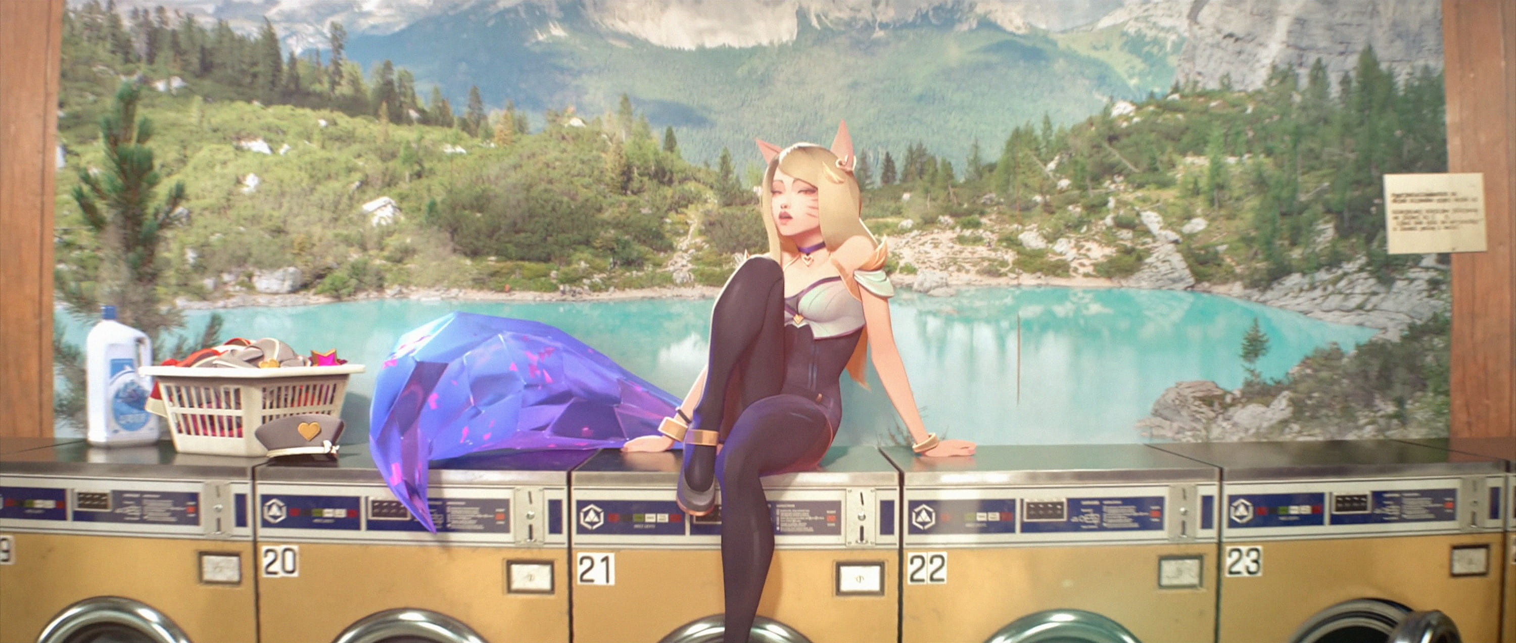 LOL KDA女团S8总决赛现场首秀出道 KDA女团原画壁纸下载(1)