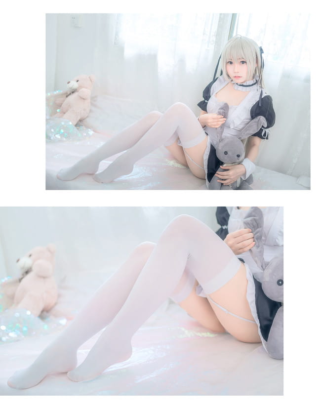 缘之空 穹妹 女仆 白丝 腿控 cosplay