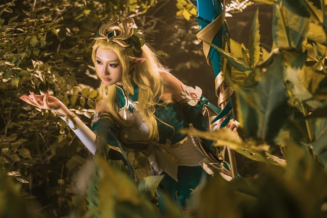 王者荣耀 王昭君 御姐 精灵 白丝 cosplay