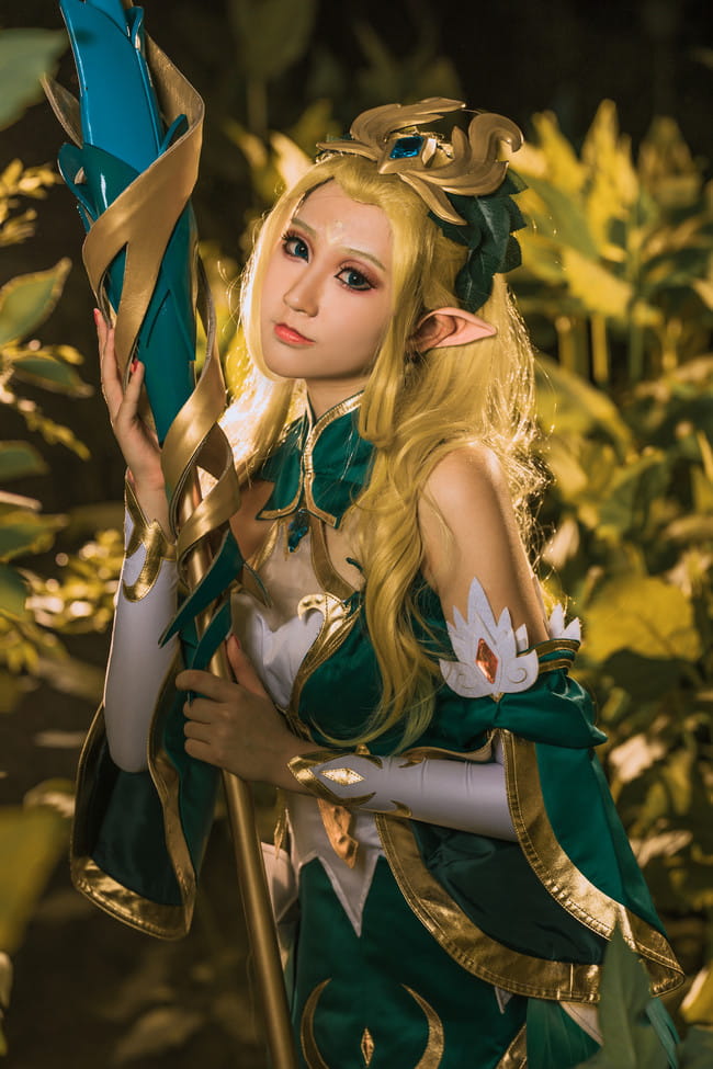 王者荣耀 王昭君 御姐 精灵 白丝 cosplay