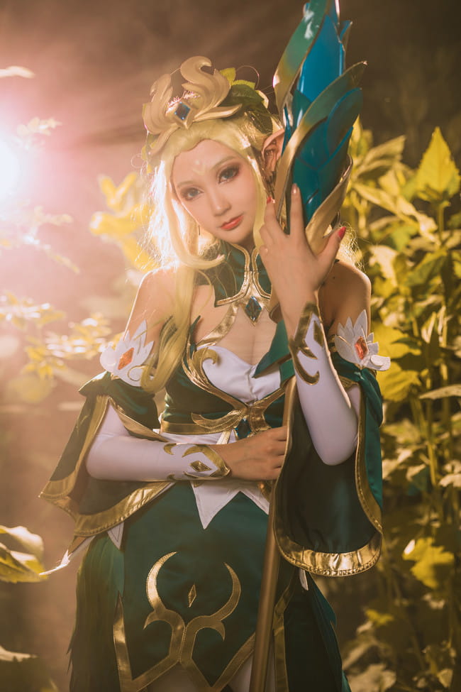王者荣耀 王昭君 御姐 精灵 白丝 cosplay