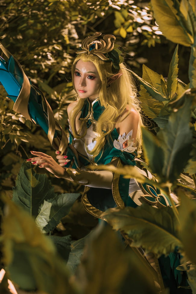 王者荣耀 王昭君 御姐 精灵 白丝 cosplay