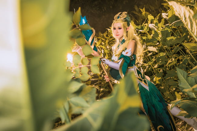 王者荣耀 王昭君 御姐 精灵 白丝 cosplay