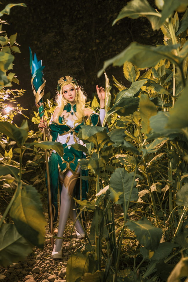 王者荣耀 王昭君 御姐 精灵 白丝 cosplay