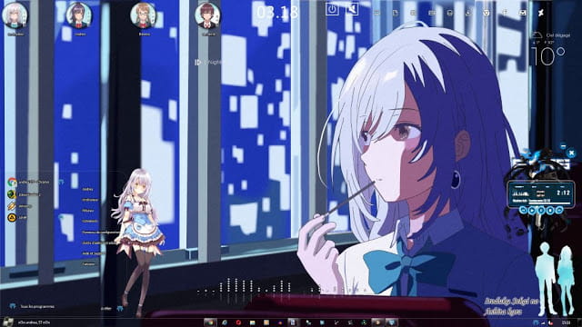 Windows7 萌化电脑主题 来自缤纷世界的明天