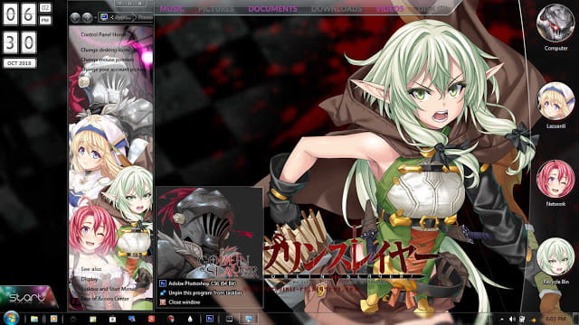 Windows7 萌化电脑主题 哥布林杀手