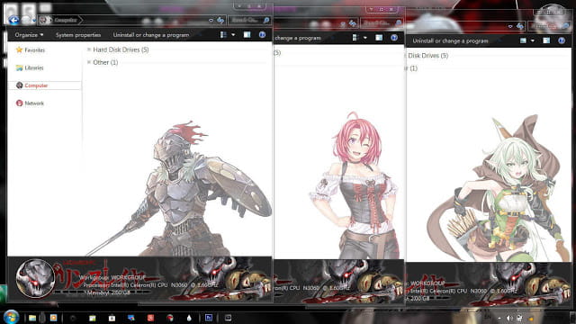 Windows7 萌化电脑主题 哥布林杀手