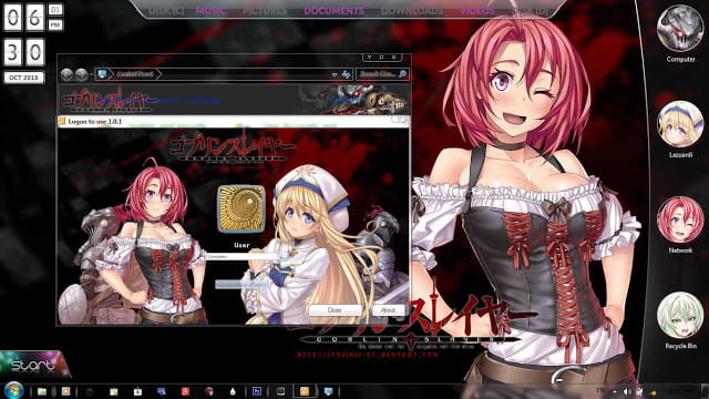 Windows7 萌化电脑主题 哥布林杀手