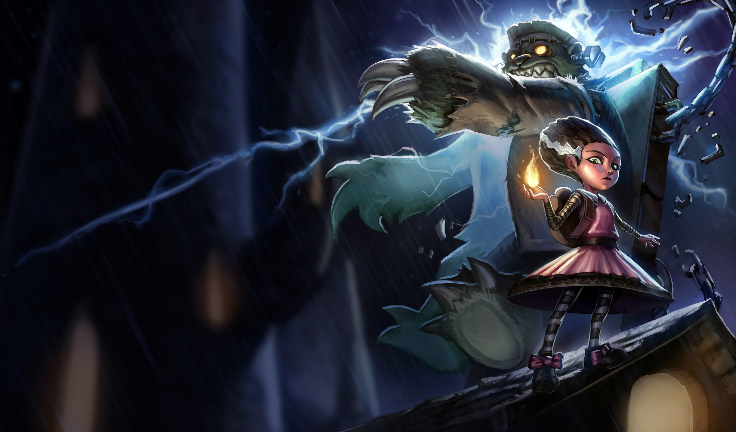 英雄联盟 黑暗之女 安妮 全皮肤高清原画游戏壁纸下载(1)