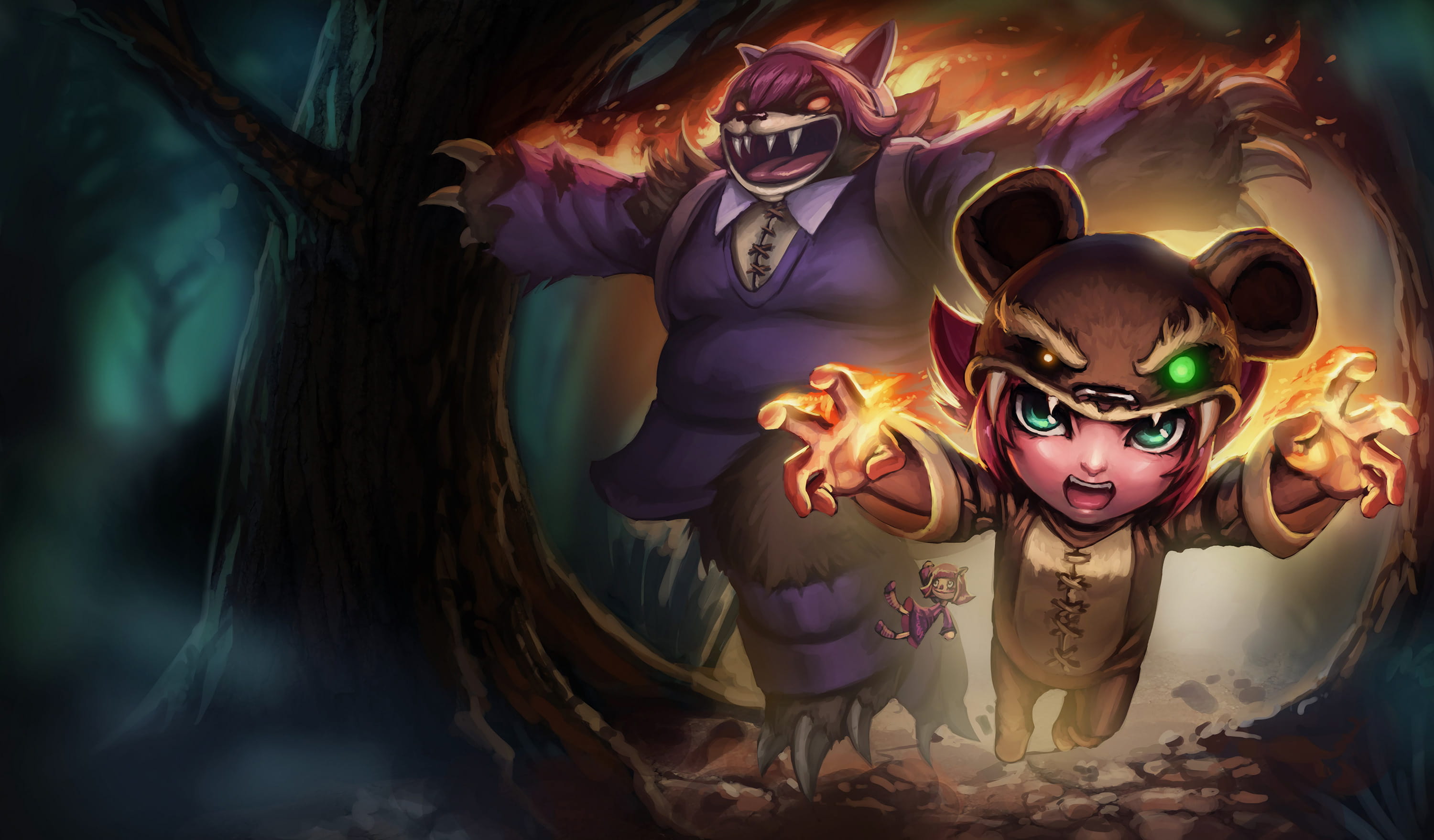 英雄联盟 黑暗之女 安妮 全皮肤高清原画游戏壁纸下载(1)