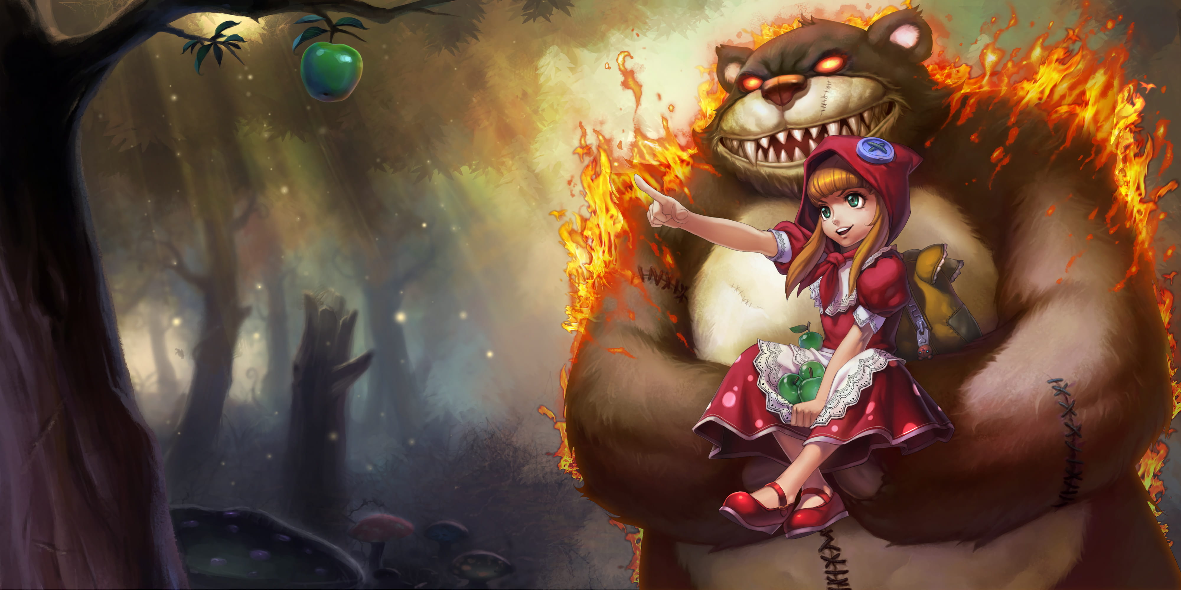 英雄联盟 黑暗之女 安妮 全皮肤高清原画游戏壁纸下载(1)