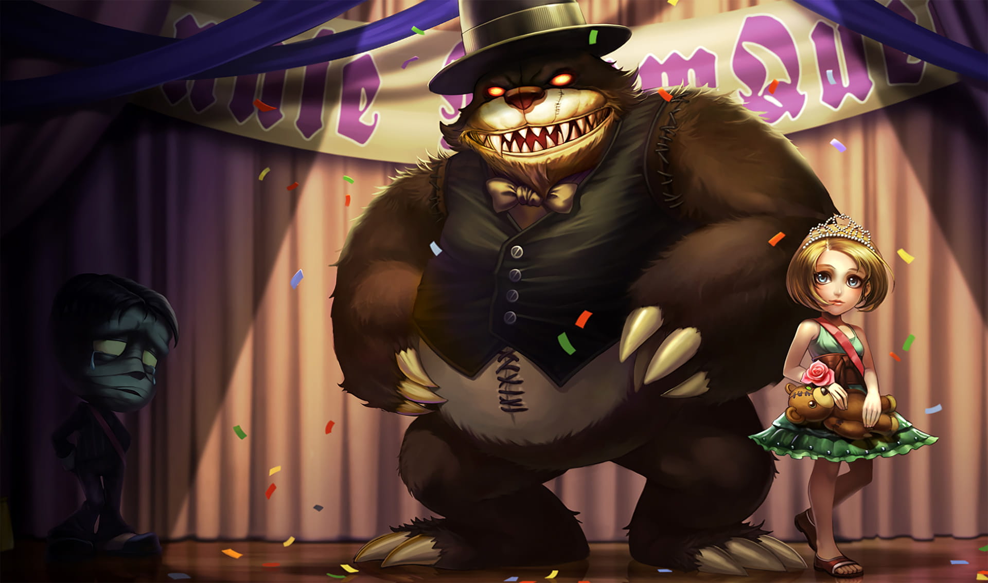 英雄联盟 黑暗之女 安妮 全皮肤高清原画游戏壁纸下载(1)