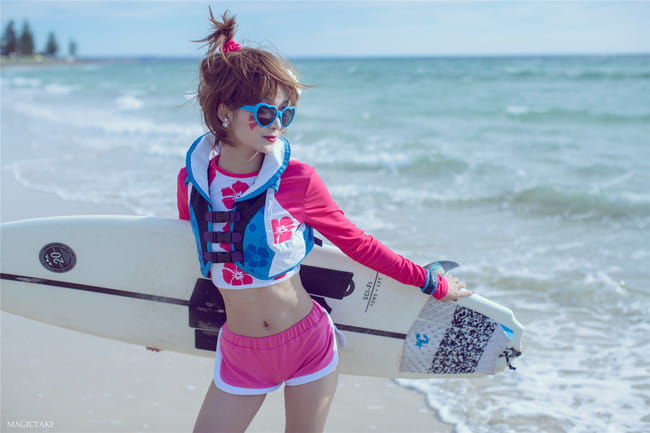 【cos正片】2018夏季运动皮肤-踏浪者D.va