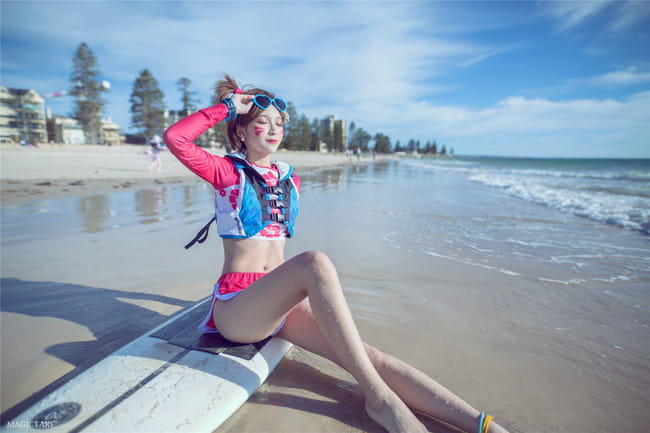 【cos正片】2018夏季运动皮肤-踏浪者D.va