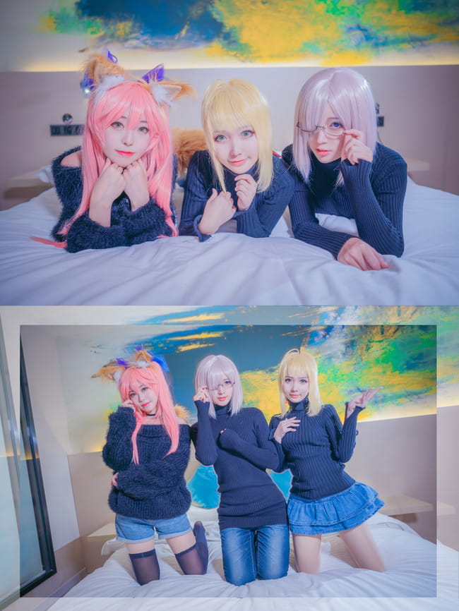 【cos正片】不来一起枕头大战嘛？