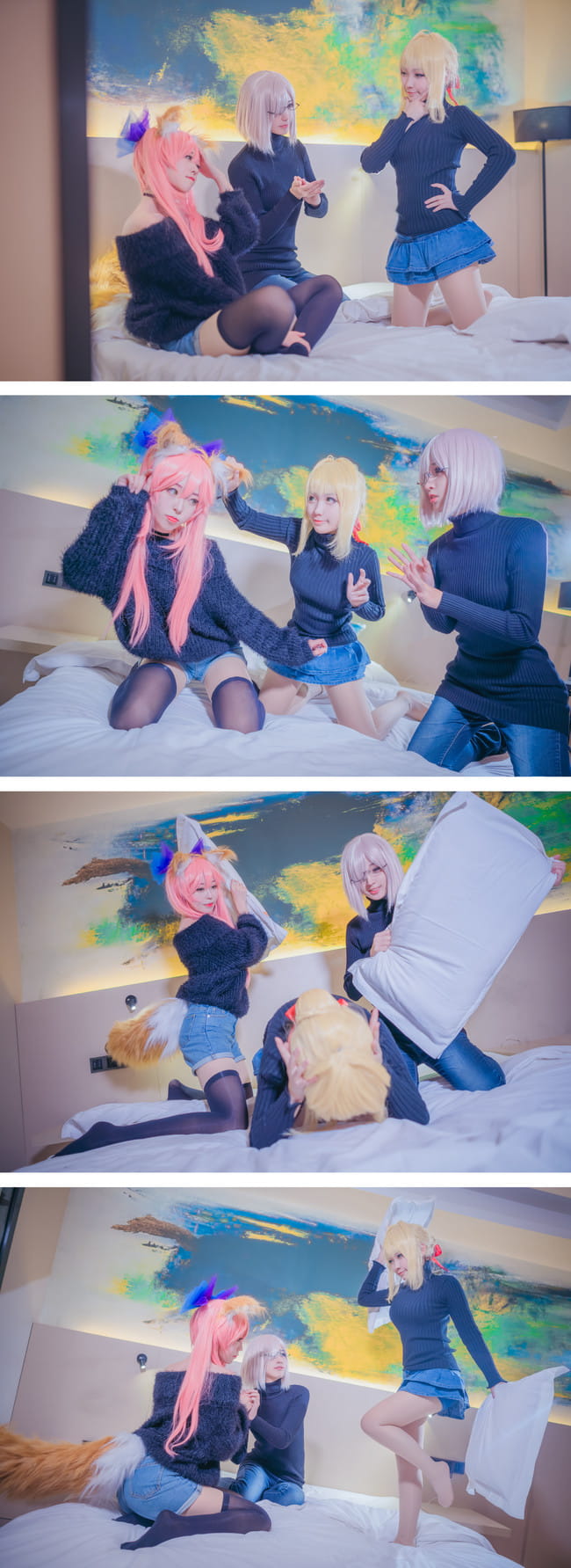 【cos正片】不来一起枕头大战嘛？