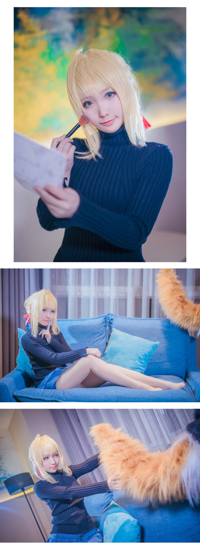 【cos正片】不来一起枕头大战嘛？