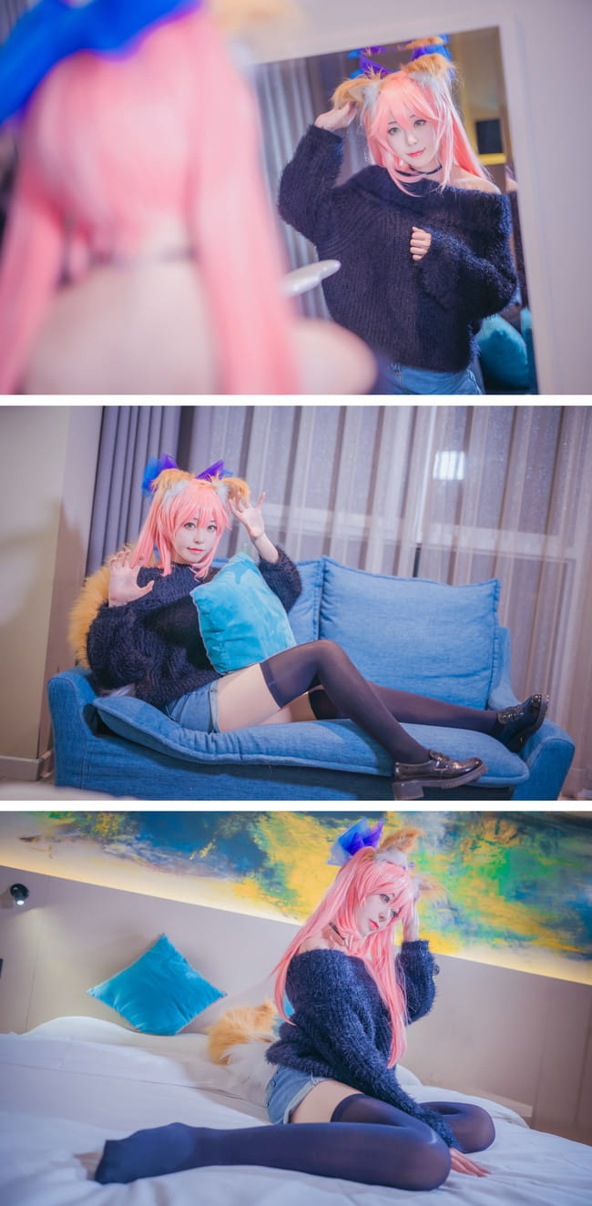 【cos正片】不来一起枕头大战嘛？