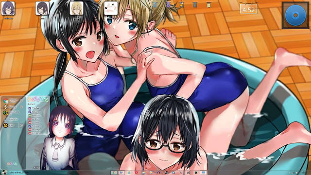 Windows7 萌化电脑主题 游戏三人娘