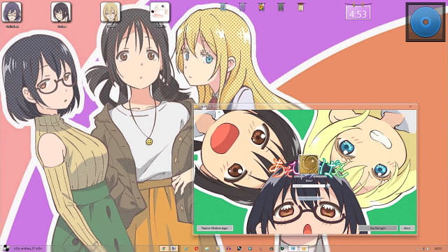 Windows7 萌化电脑主题 游戏三人娘
