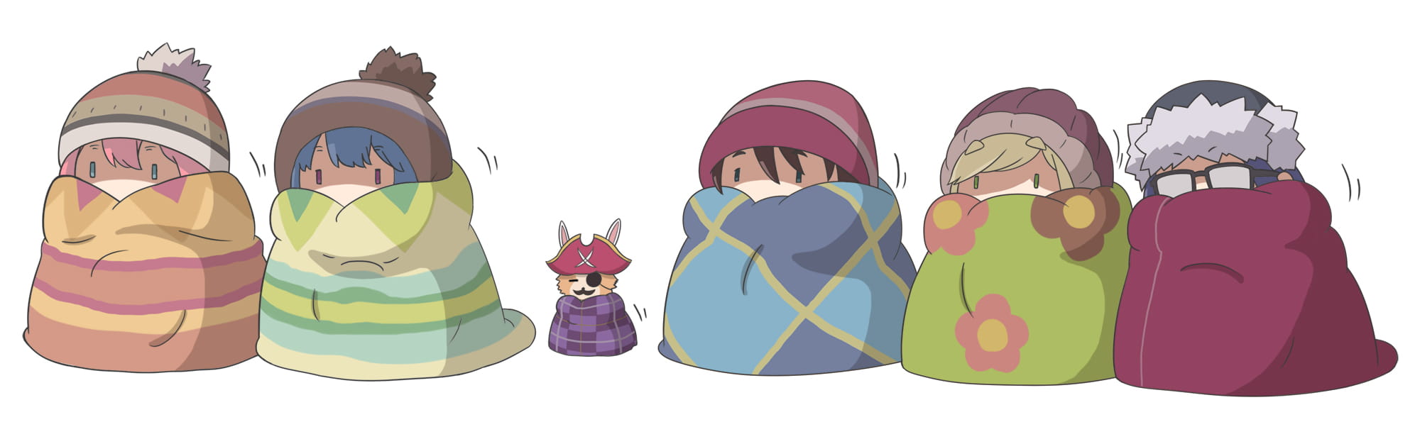 1月轻百合番摇曳露营q版表情(1)