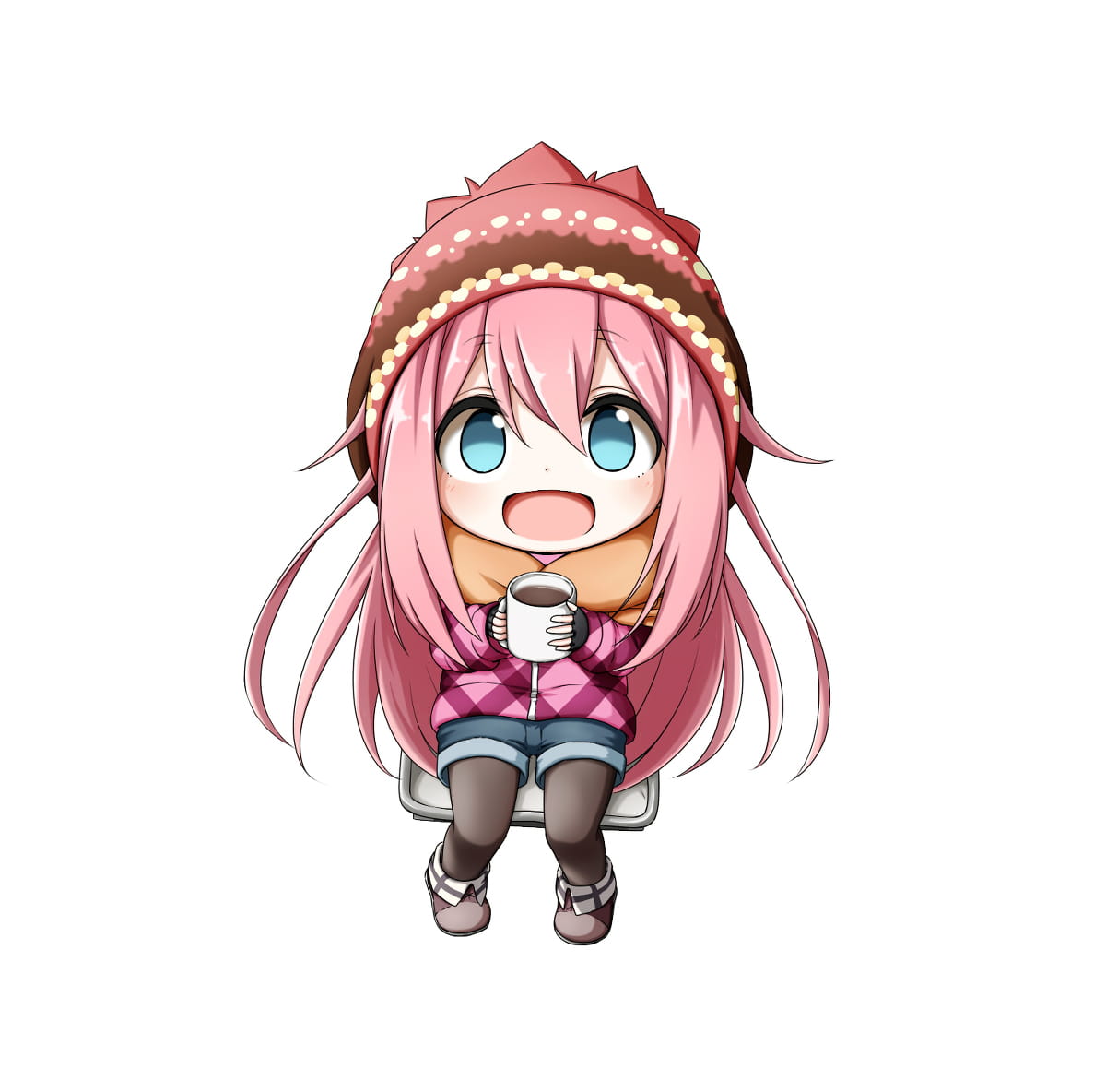 1月轻百合番摇曳露营q版表情(1)