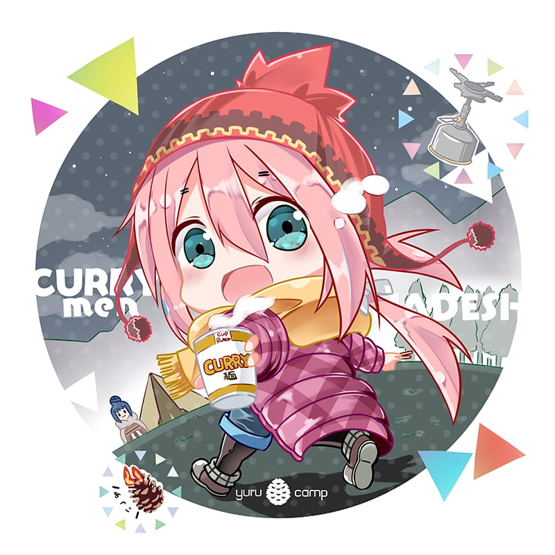 1月轻百合番摇曳露营q版表情(1)