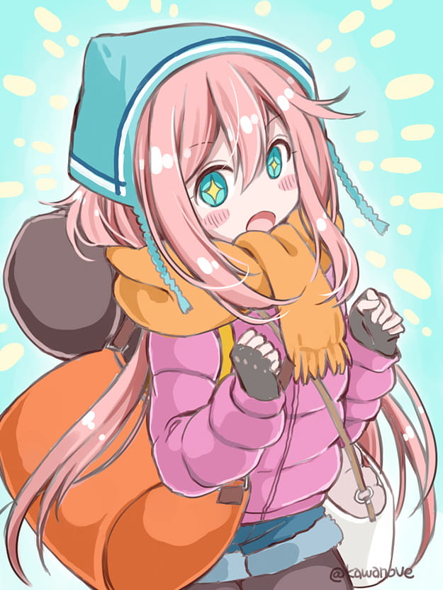 1月轻百合番摇曳露营q版表情(1)