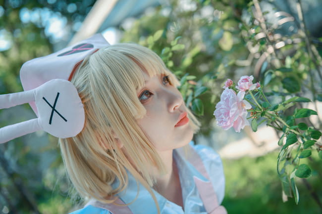 萝莉 绝对领域 白丝 名取沙耶 cosplay