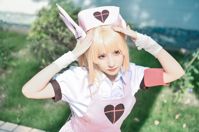 萝莉 绝对领域 白丝 名取沙耶 cosplay