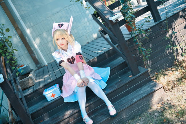 萝莉 绝对领域 白丝 名取沙耶 cosplay