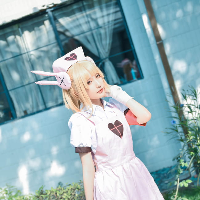 萝莉 绝对领域 白丝 名取沙耶 cosplay