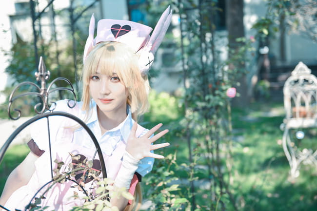 萝莉 绝对领域 白丝 名取沙耶 cosplay