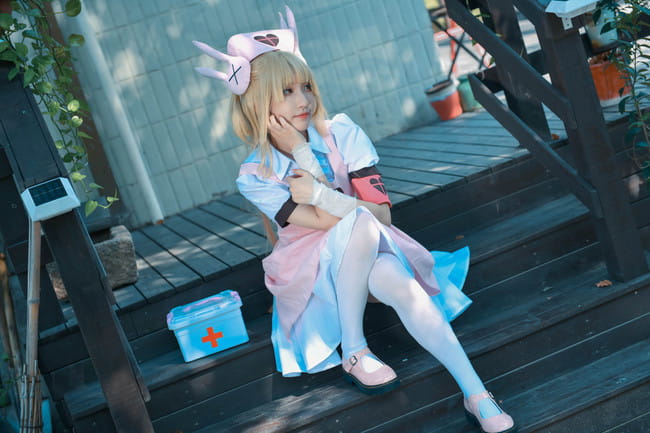 萝莉 绝对领域 白丝 名取沙耶 cosplay