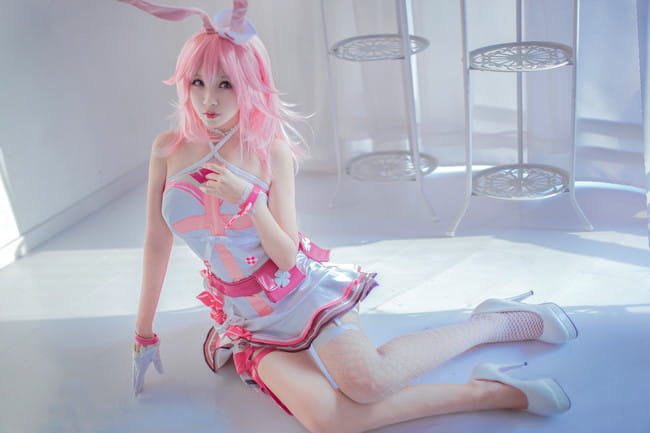 崩坏学园 丝袜 腿玩年 八重樱 cosplay