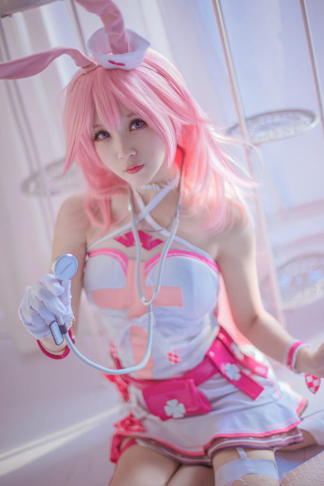 崩坏学园 丝袜 腿玩年 八重樱 cosplay