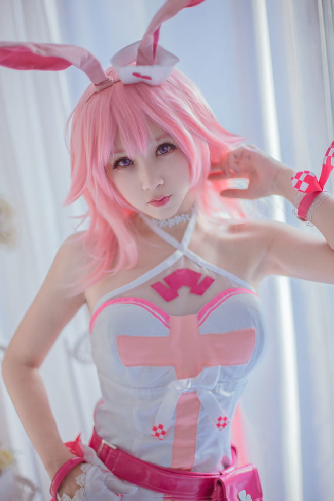 崩坏学园 丝袜 腿玩年 八重樱 cosplay