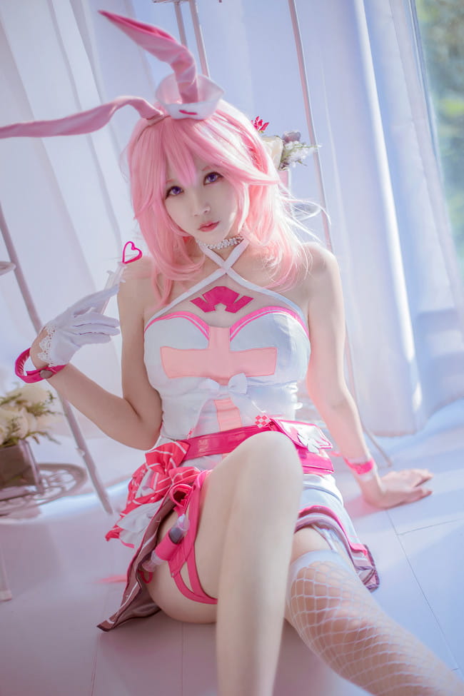 崩坏学园 丝袜 腿玩年 八重樱 cosplay