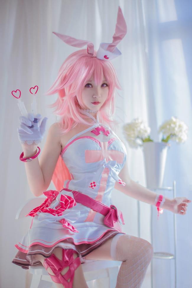 崩坏学园 丝袜 腿玩年 八重樱 cosplay